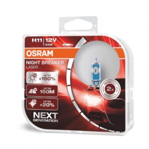 Performance Bulbs - Up To +150% More Brightness - H11 (711) PGJ19-2 - Halogen - NIGHT BREAKER LASER
