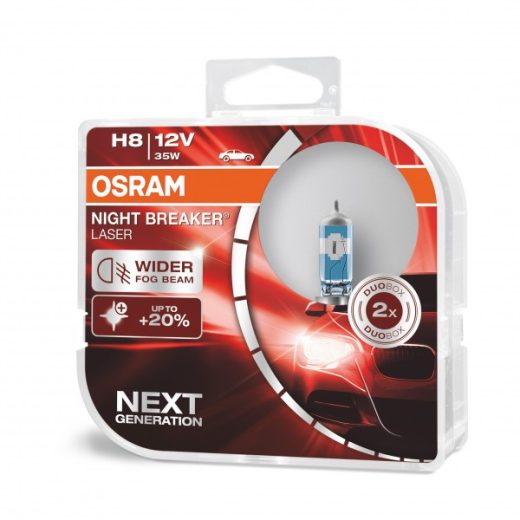 Performance Bulbs - Up To +150% More Brightness - H8 (708) PGJ19-1- Halogen - NIGHT BREAKER LASER