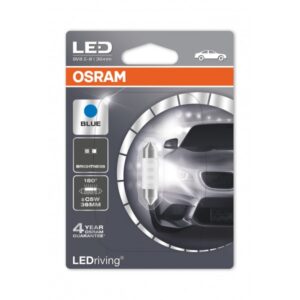 LED Standard Bulb - (239) Blue 12V SV8.5-8 - LEDriving