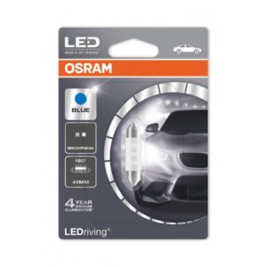 LED Standard Bulb - (264/5) Blue 12V SV8.5-8 - LEDriving