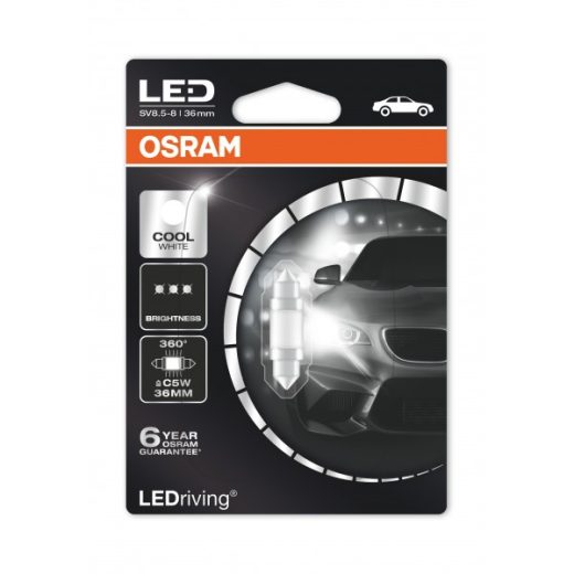 LED Performance Bulb - (239) Cool White 6000k 12V SV8.5-8 - LEDriving