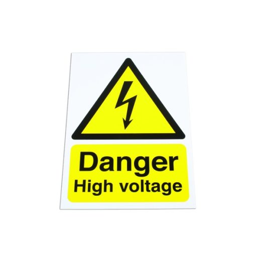 Safety Sign - Danger High Voltage - 300 x 210mm