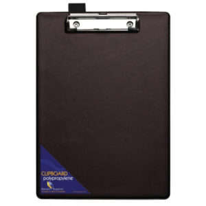 PVC Coated Foolscap Clipboard - Black
