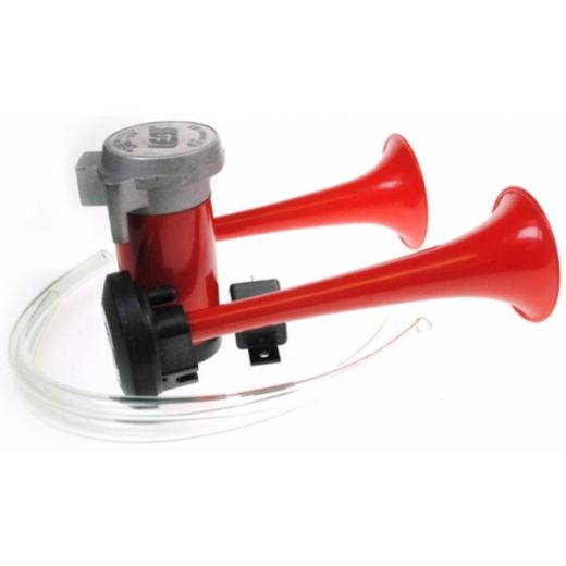 Twin Airhorns & Compressor Kit - 12V