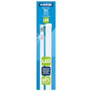 LED T8 Tube Bulb with Batten Fitting - 600mm - 9W - 750 Lumen