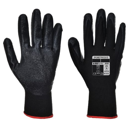 Dexti Grip Gloves - Black - Large - Pack of 12