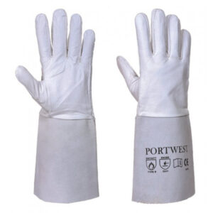 Premium Tig Welding Gauntlets - Grey - Large