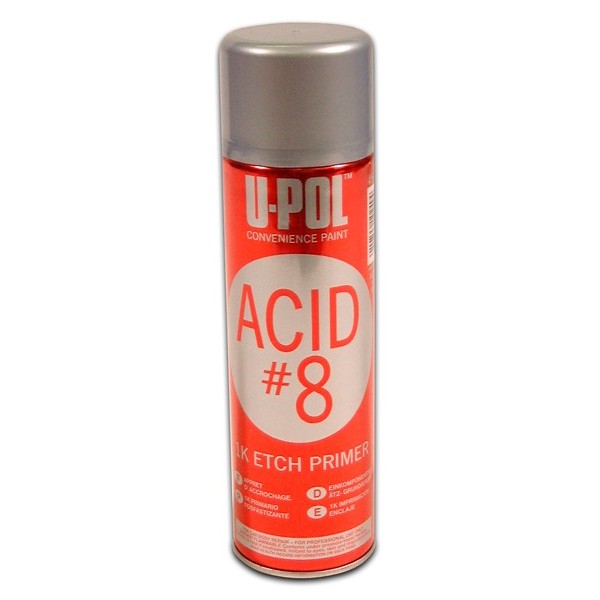 thumbnail interactive-video image 1 of U-POL Acid #8 Etch Primer - Gray Aerosol Primer For Bare Metal, Galvanized Steel & Aluminum 1 of 3
