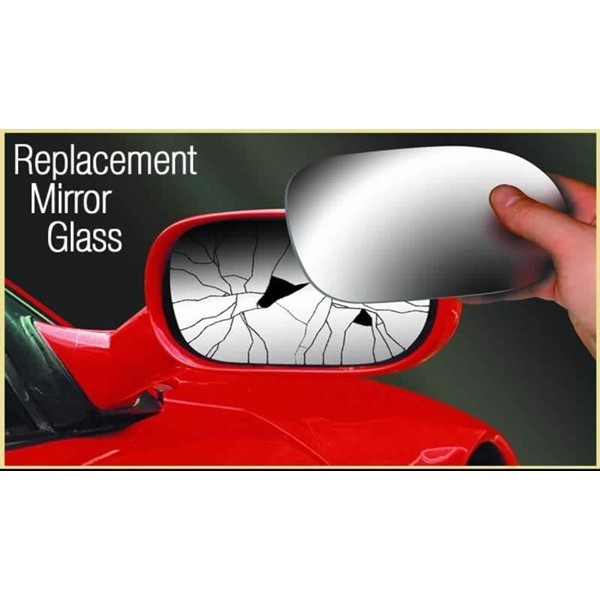 Mirror Glass Replacement - (Blind Spot) OEM Style With Heated Base Plate
