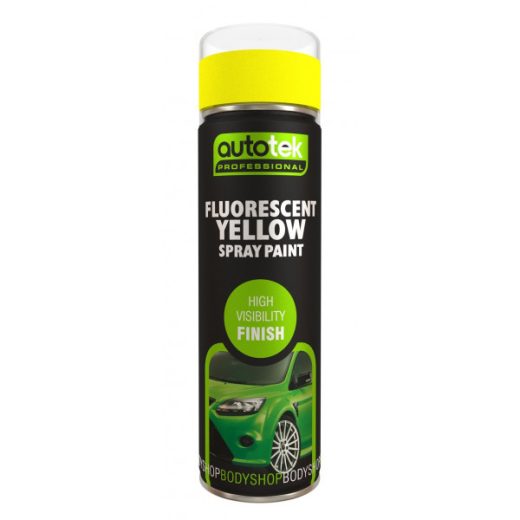 Autotek Aerosol Paint - Fluorescent Yellow - 500ml