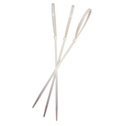 300MM X 7.6MM CABLE TIE WHITE PK100