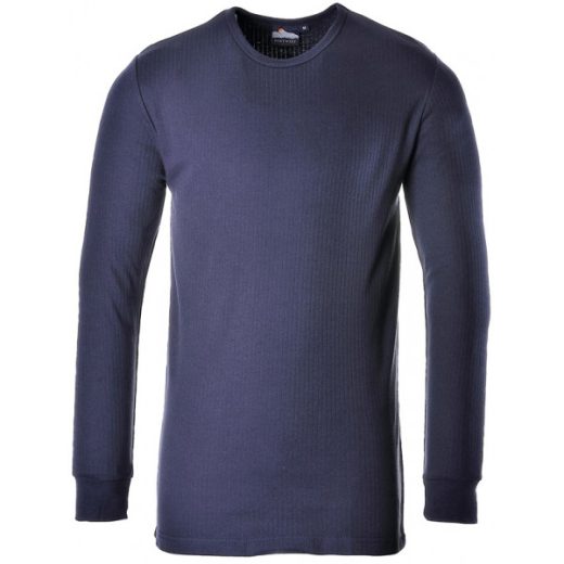 Thermal Long Sleeve T-Shirt - Navy - XX Large