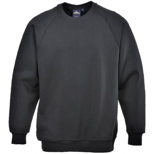 Polycotton Sweatshirt - Black - XX Large