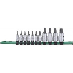 11 PC TAMPER PROOF 5 STAR PLUS BIT SOCKET SET
