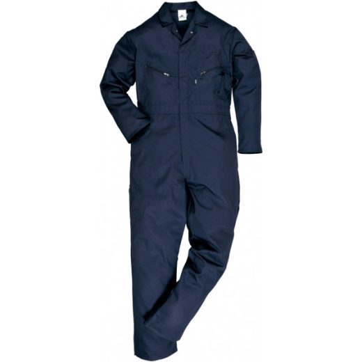 Polycotton Zip Coverall - Navy - XX Large (Tall)