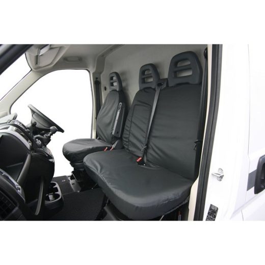 Van Seat Cover - Double - Black - Peugeot Boxer, Citroen Relay & Fiat Ducato