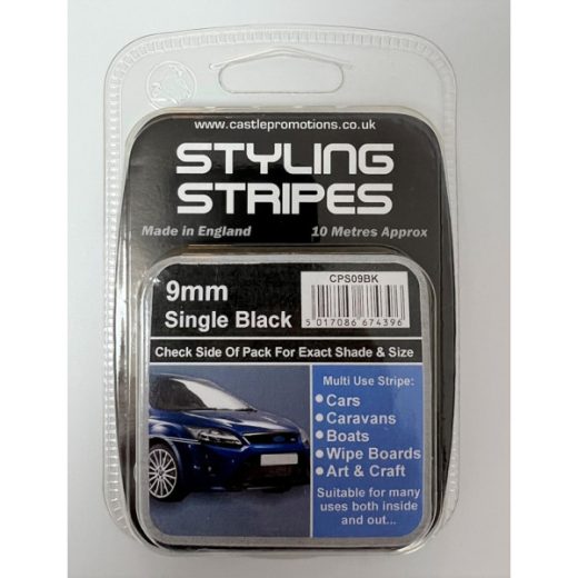 9MM SINGLE STRIPE BLACK