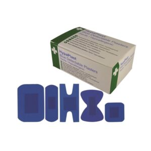 HypaPlast Assorted Blue Catering Plasters - Pack of 100