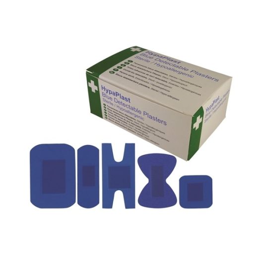 HypaPlast Assorted Blue Catering Plasters - Pack of 100