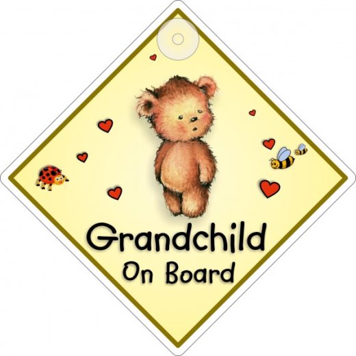 GRANDCHILD ON BOARD DIAMOND HANGER