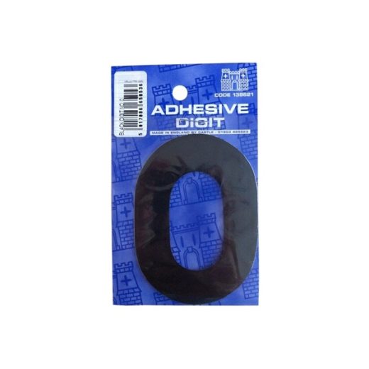0 - 3IN ADHESIVE BLACK PACK OF 12