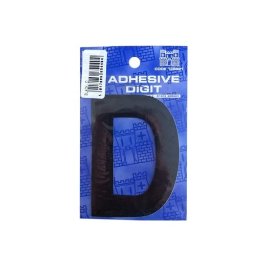 D - 3IN ADHESIVE BLACK PACK OF 12