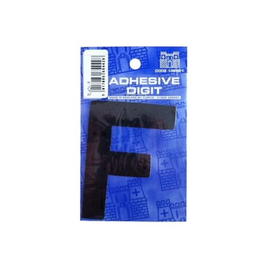 F - 3IN ADHESIVE BLACK PACK OF 12