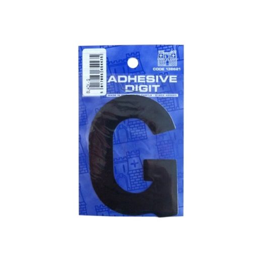 G - 3IN ADHESIVE BLACK PACK OF 12
