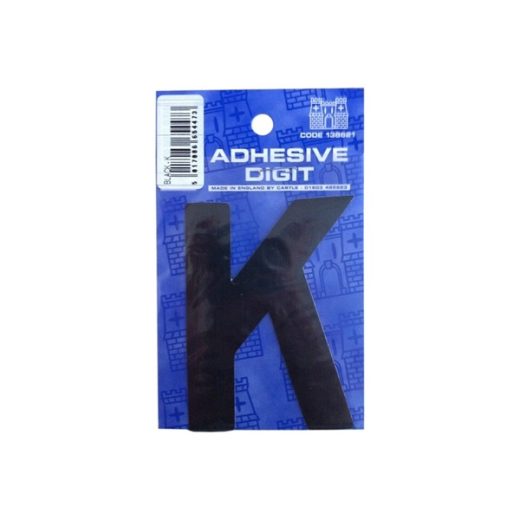 K - 3IN ADHESIVE BLACK PACK OF 12