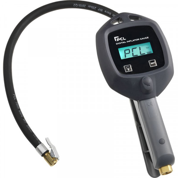Digital Inflator Gauge 0.53m (21in.) Hose with Euro Connector