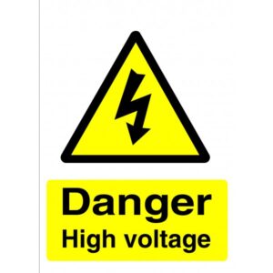 ELECTRIC VEHICLE WARNING SIGN