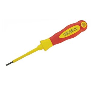 VDE Soft Grip Screwdriver - Slotted - 2.5mm x 75mm