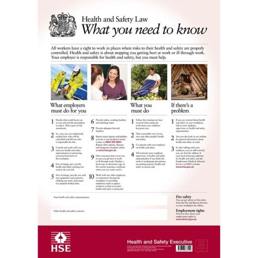 Health & Safety Law Poster - A2