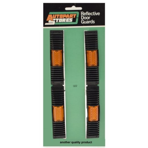 Doorguard - Black Reflective - 7in. - Pack of 2