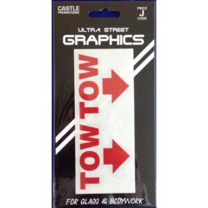 Indoor Vinyl Sticker - White - Tow Pairs