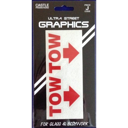Indoor Vinyl Sticker - White - Tow Pairs