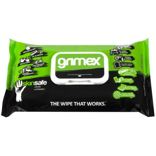 Grimex Disposable Hand & Surface Wipes - 25 x 25cm - Pack of 100
