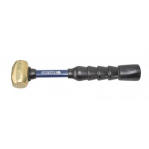 1 LB BRASS HAMMER WITH 10IN FIBERGLASS HANDLE