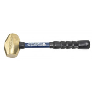 4 LB BRASS HAMMER WITH 12IN FIBERGLASS HANDLE