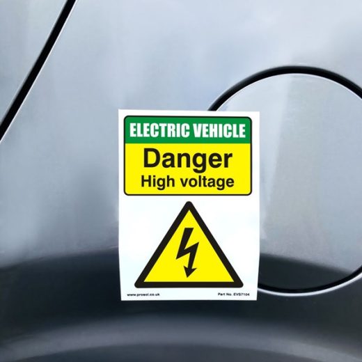 High Voltage Hazard Reuseable Stickers