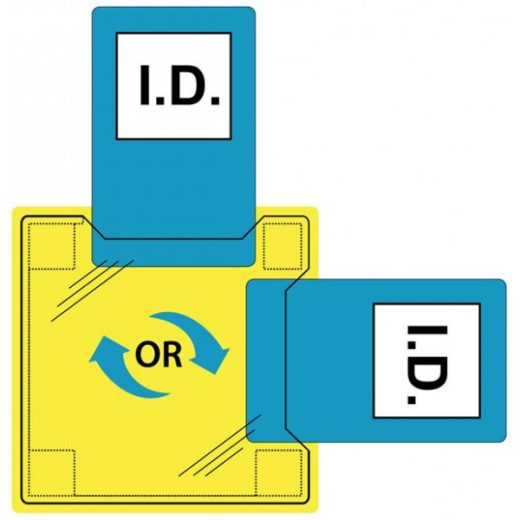 Sew On High-Vis Dual ID Holder