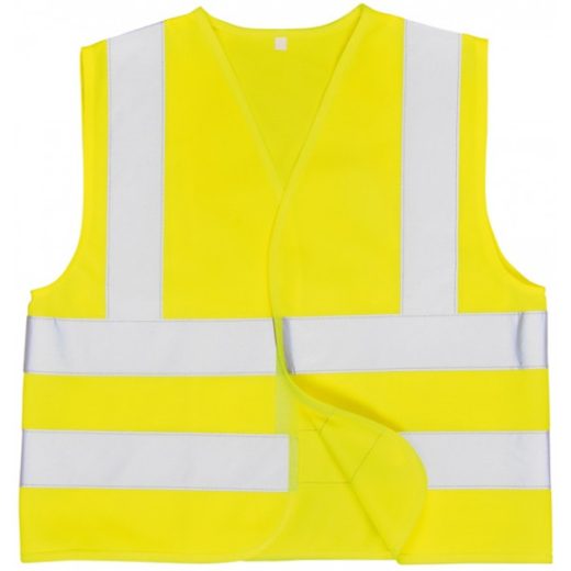 Junior Hi-Vis Vest - Yellow - Age 10 to 12