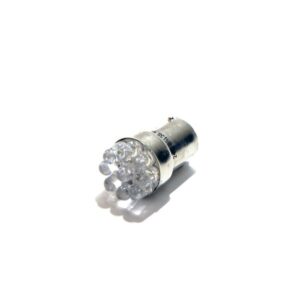 24V BA15S 9-LED WHITE (X2)