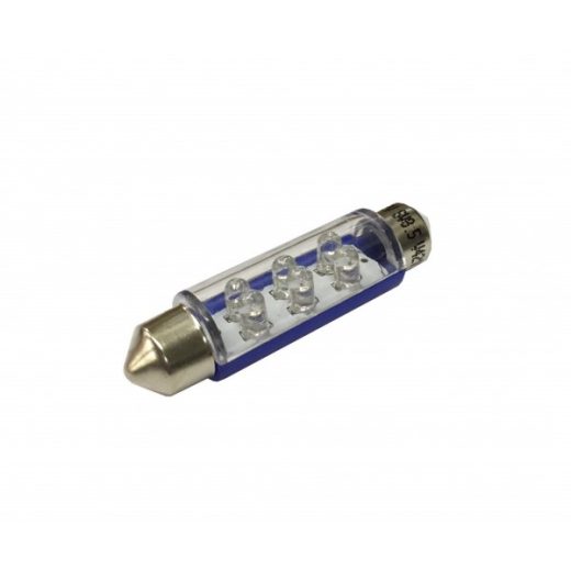 12V 6-LED SV8.5 11X43MM BLUE (X2)