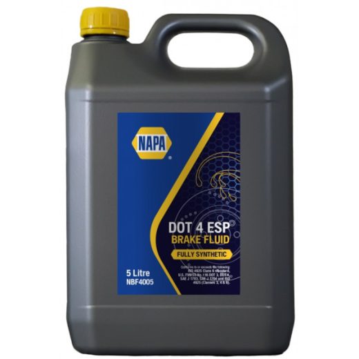 NAPA DOT 4 Brake Fluid Esp - 5 Litre