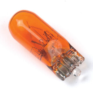 12V 5W W2.1x9.5d Capless Amber Miniature Bulb