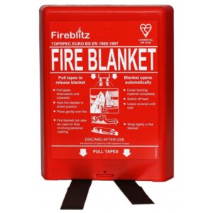 Fire Blanket in Hard Case - 1.2 x 1.2m