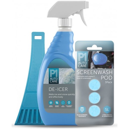WINTER KIT DE-ICER 3 SCREENWASH ICE SCRAPER