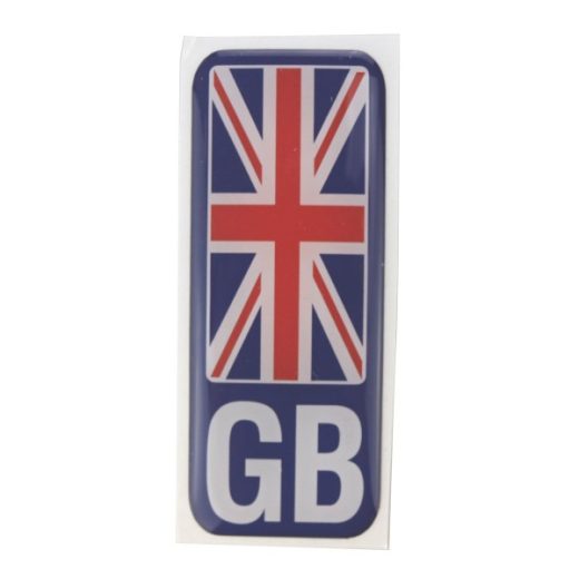 Number plate sticker - GB Union Jack - Polydome