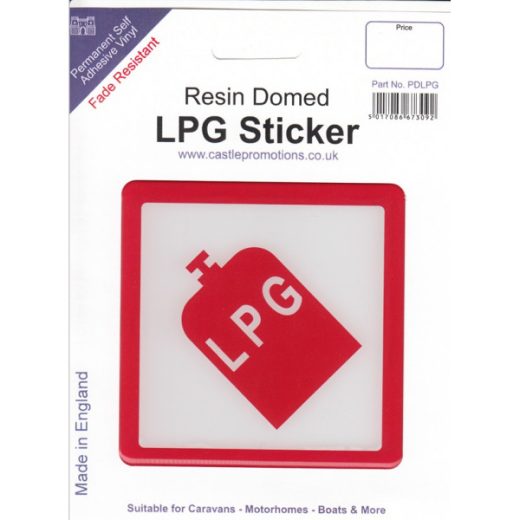LPG RESIN DOMED STICKER - POLYDOME
